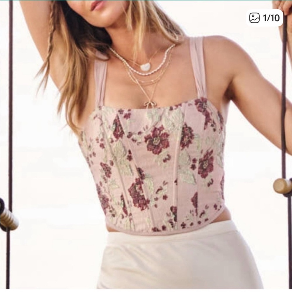 Altar'd State Corset Bustier Crop Top